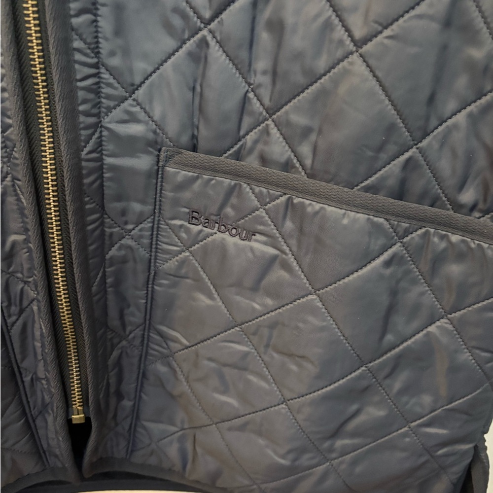 Barbour Dark Blue Quilted Jacket - Picture 2 of 4